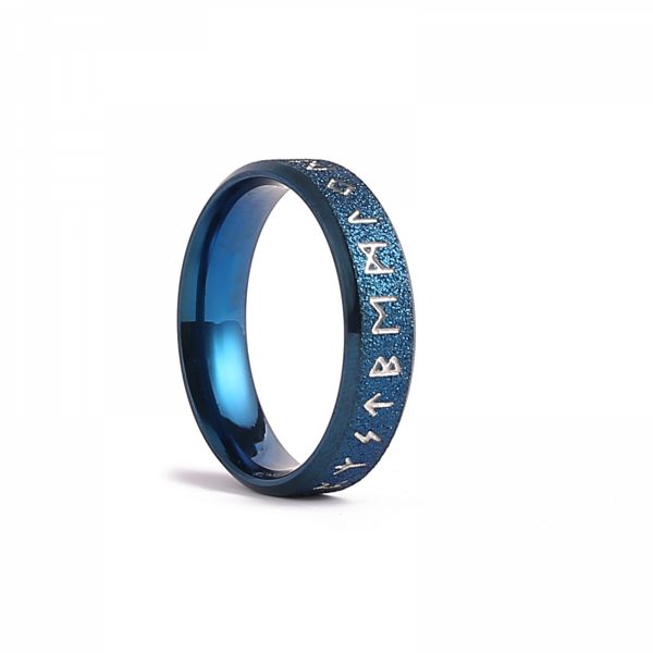 Runic Ring "Midnight Blue" 6mm