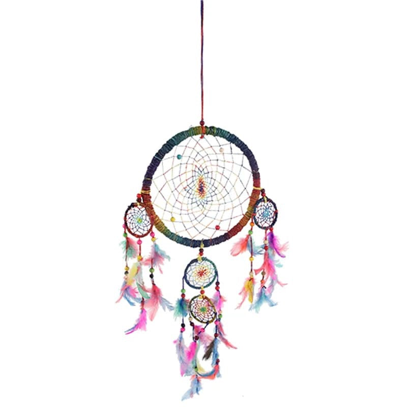 Drömfångare Hampa Flerfärgad L