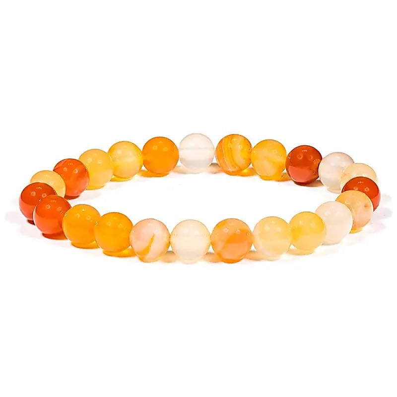 Bracelet Carnelian, 9mm