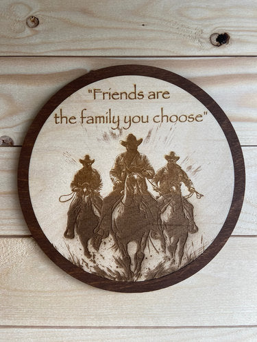 Wall decoration "Friends are the Family you choose"