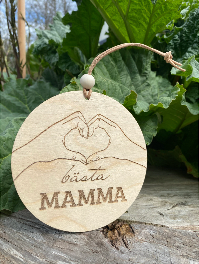 💖 Wanddekoration „Bästa Mamma“ – Ein Geschenk mit Herz! 💖