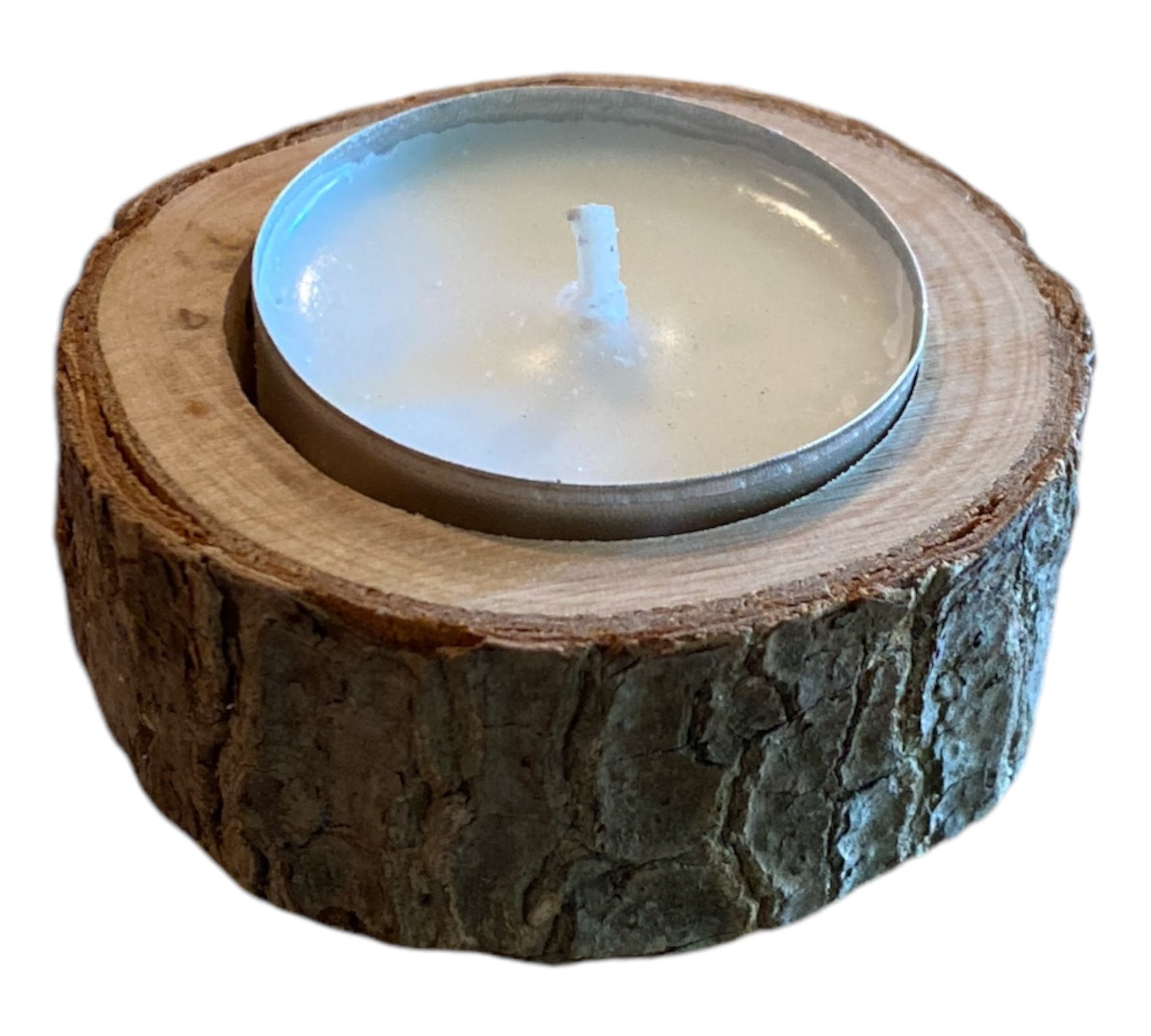 Teelichthalter aus Holz – aus Baumstämmen