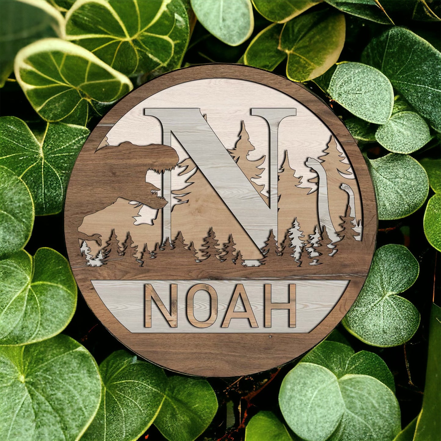 Namensschild „Hej Jurassic“