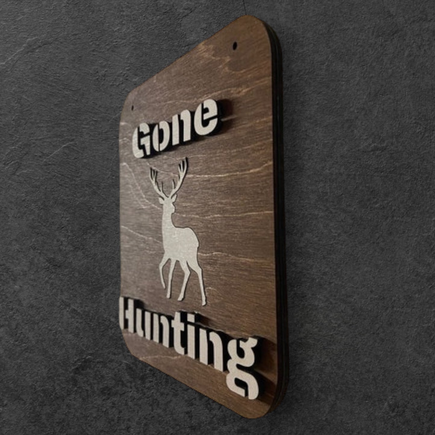 Wall decoration "Gone Hunting" 180 x 225 x 9mm