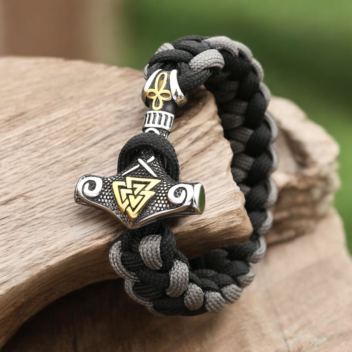 Armband - "Mjölner-Valknut"