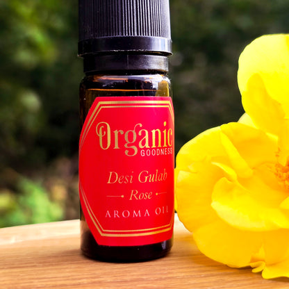 Organic Aroma Oil Rose, 10ml