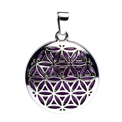 Gemstone Pendant Amethyst "Flower of Life" (2025)