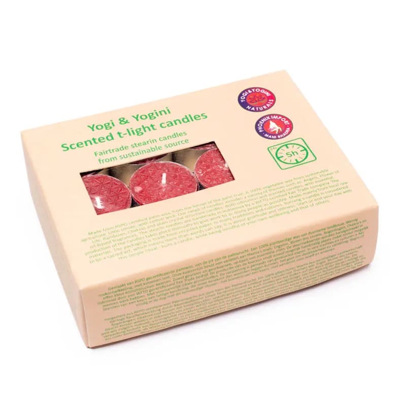 Teelicht Rose - Blume des Lebens