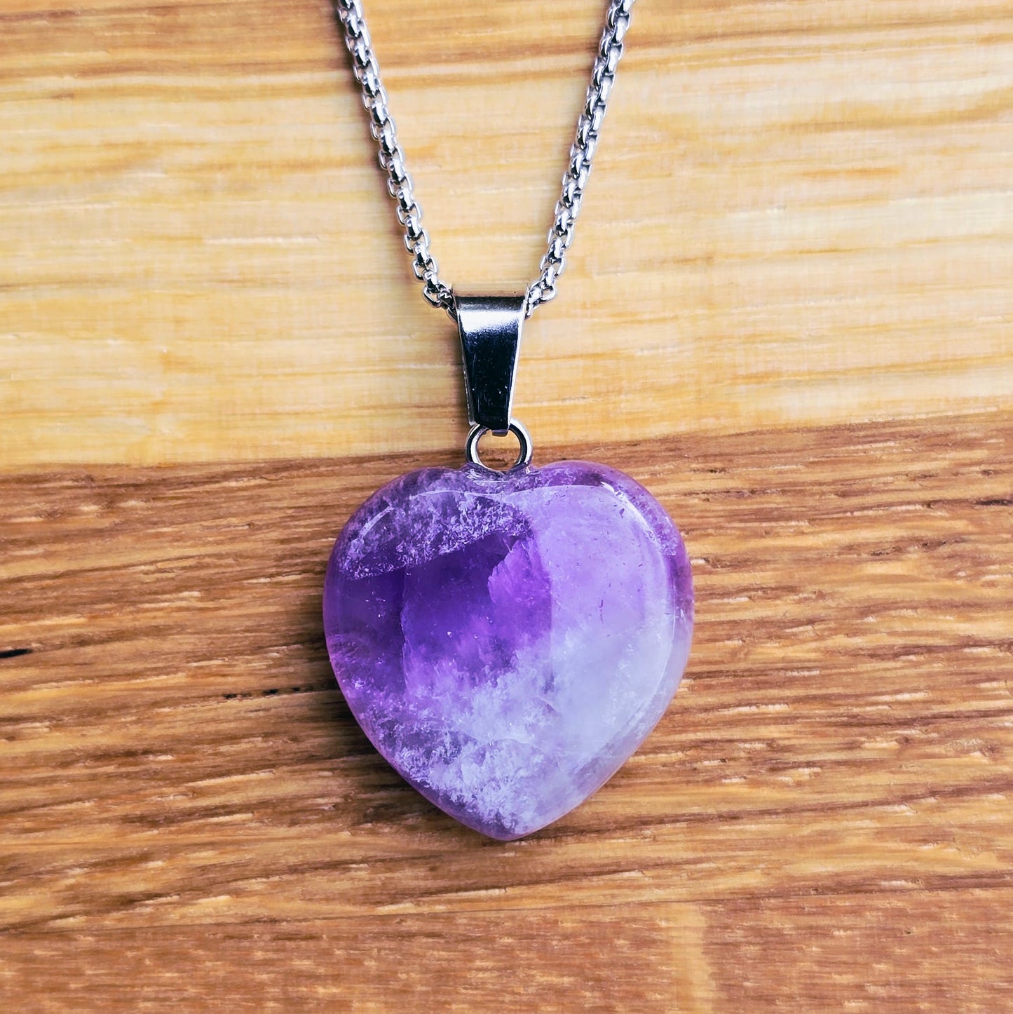 Pendant Amethyst Herzform