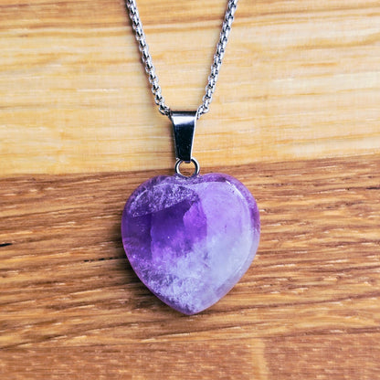 Pendant Amethyst Herzform