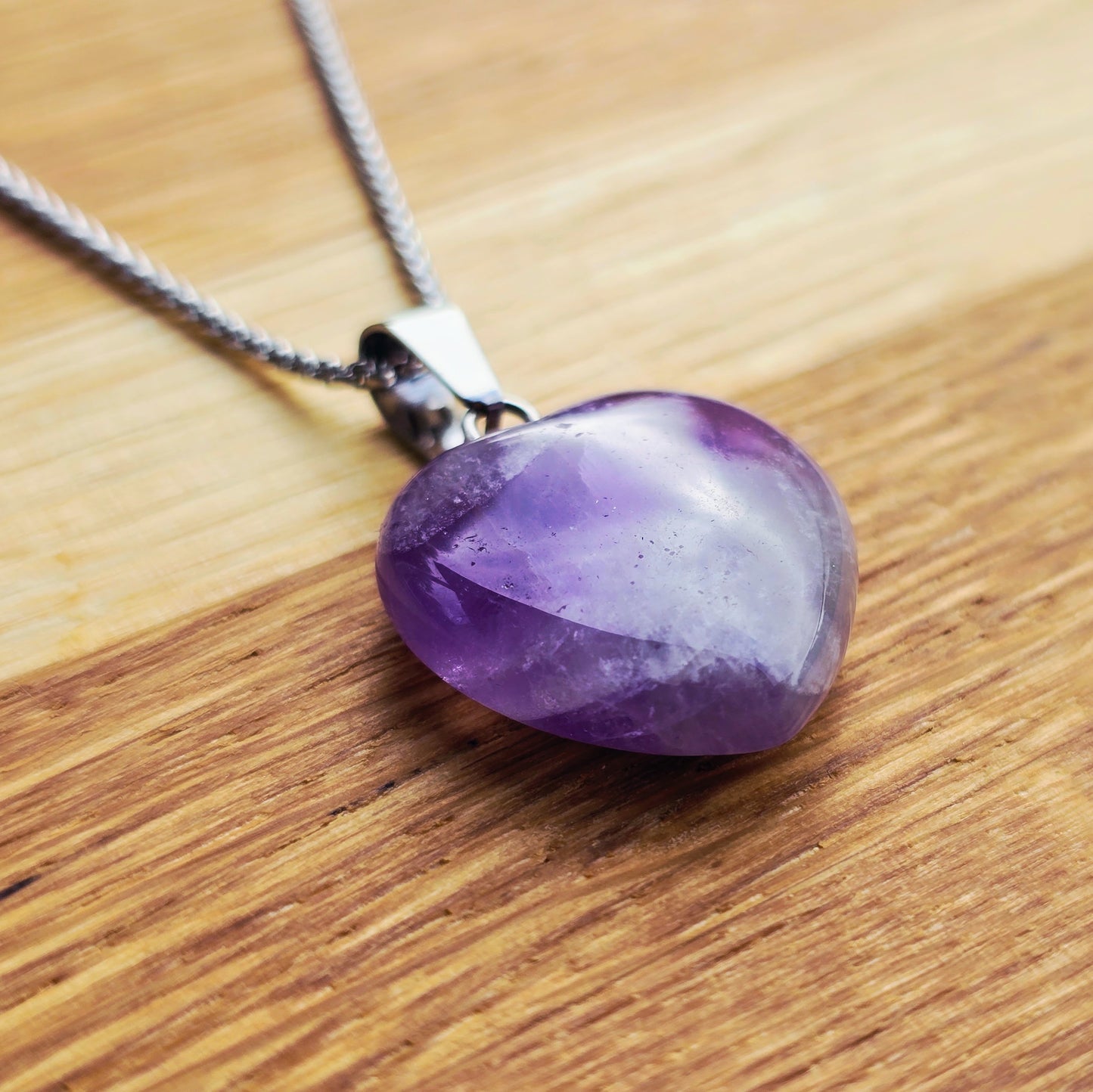 Pendant Amethyst Herzform