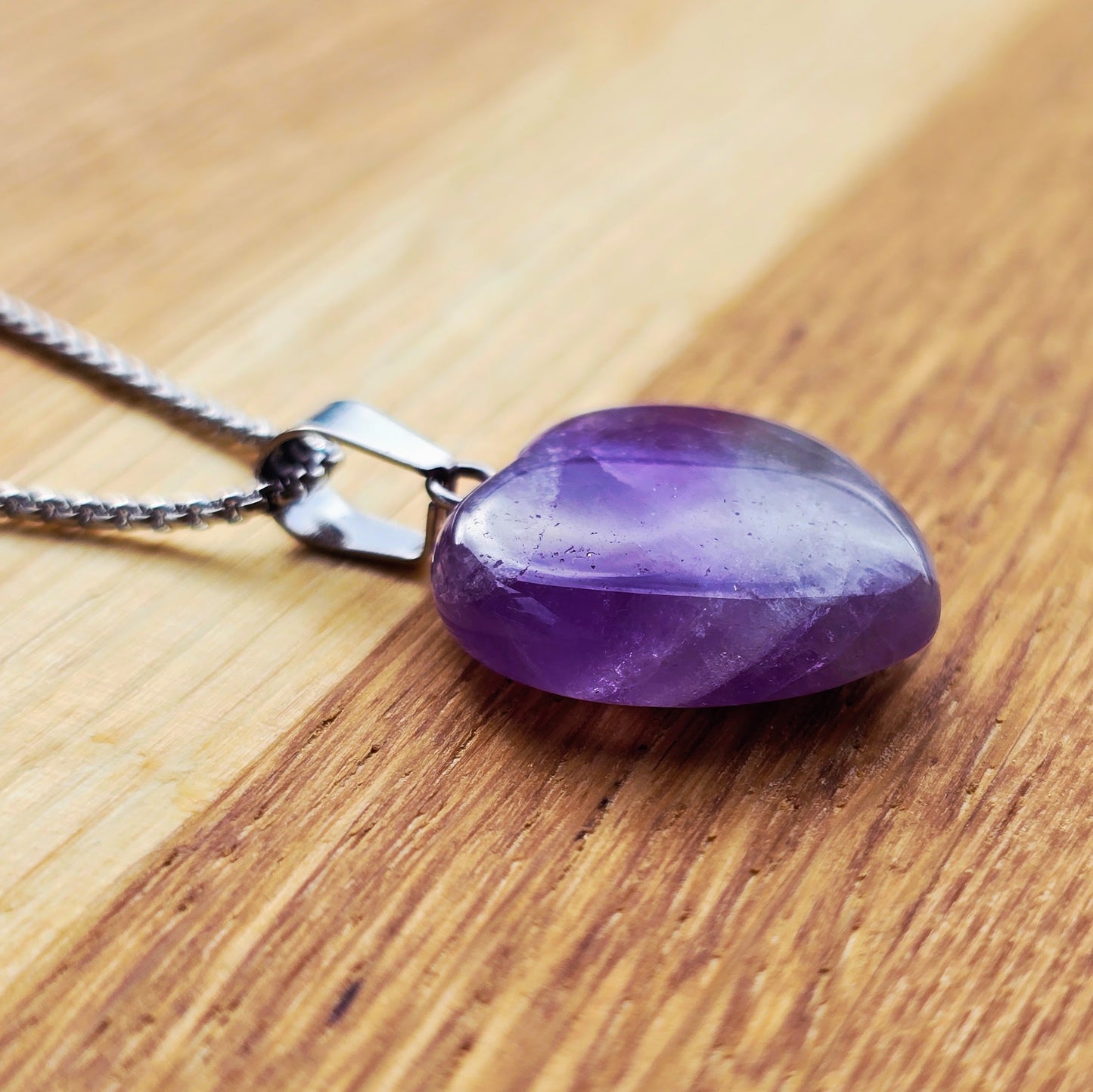 Pendant Amethyst Herzform