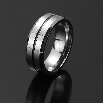 Tungsten "Trilogy of Strength" Silver-Black Edition
