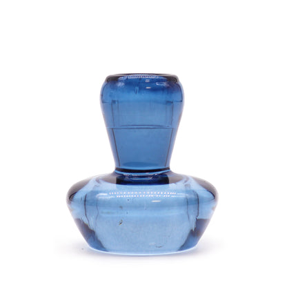 Svampformad Vändbar Ljushållare Glas Kungblå