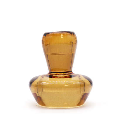 Svampformad Vändbar Ljushållare Glas Bärnsten