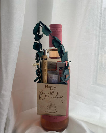 Flaschenanhänger aus Holz