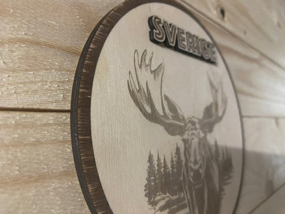 Bild mit Ölrahmen „Majestät des Nordens“ 