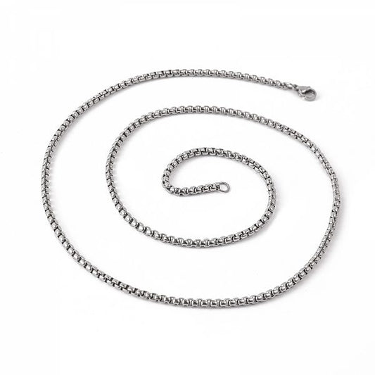 Boxchain 3mm Silver
