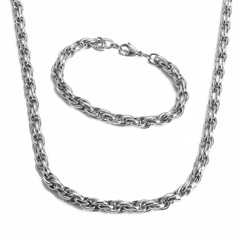 Birka Set - Halskedja & Armband - Silver
