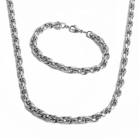 Birka Set - Halskedja & Armband - Silver