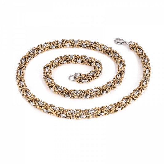 Kedjehalsband ”Sigtuna” – King Chain Dualtone