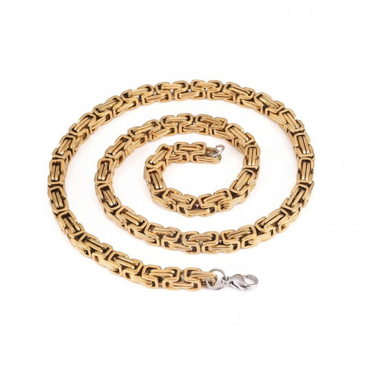 Kedjehalsband "Torslunda" - King Chain - Guld