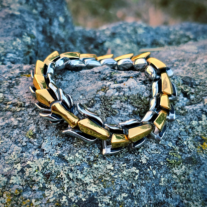 Armband "Dragon massiv" Dualtone