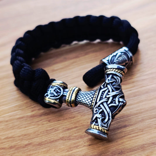 Armband "Mjölner Asgard-Knot" Dualtone