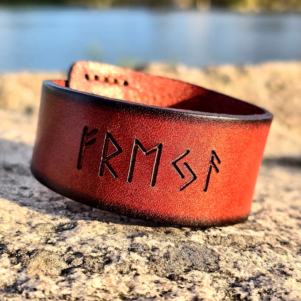 „Freya“ Armband aus Premiumleder, erhältlich in mehreren Farben