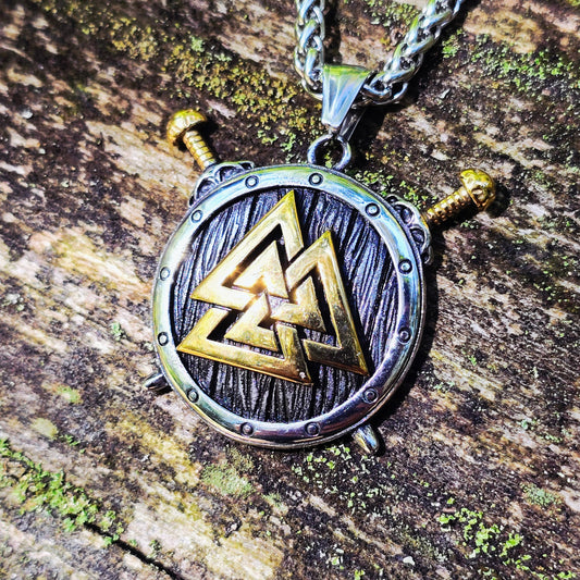 Halsband "Valknut Shield" (2025) Dualtone