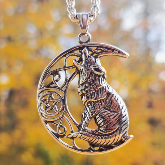 Wolf Halsband "Howling 2 the moon XL"