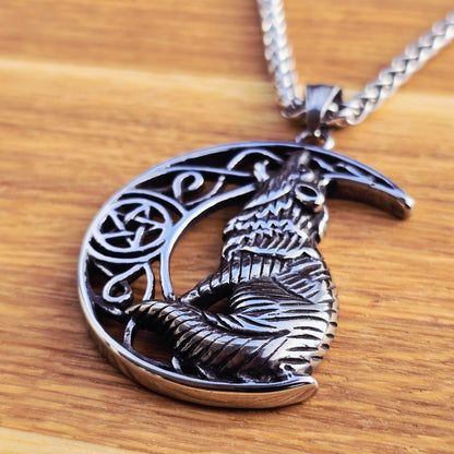 Varghalsband "Howling 2 the moon XL"