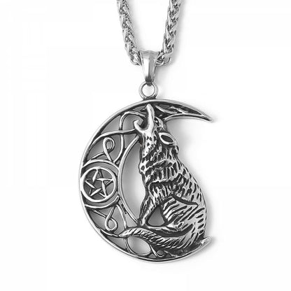 Varghalsband "Howling 2 the moon XL"