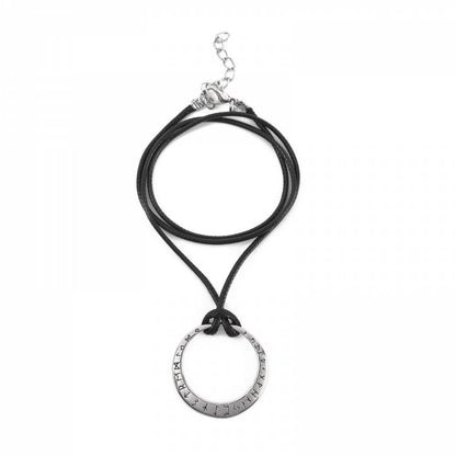 Halsband "Runicwheel" leather