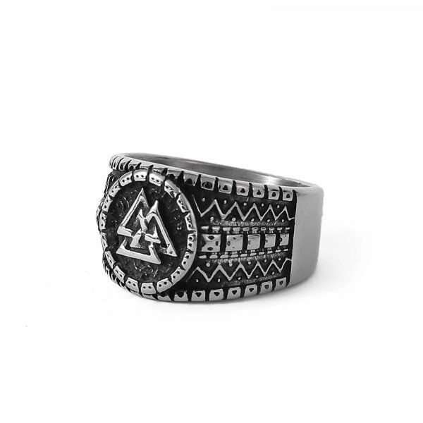 Viking Ring "Valknut Antique"