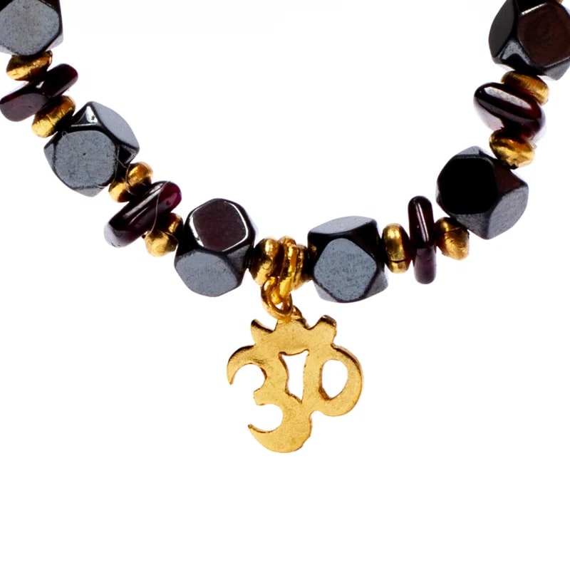 Armband "Hematit & Granat"