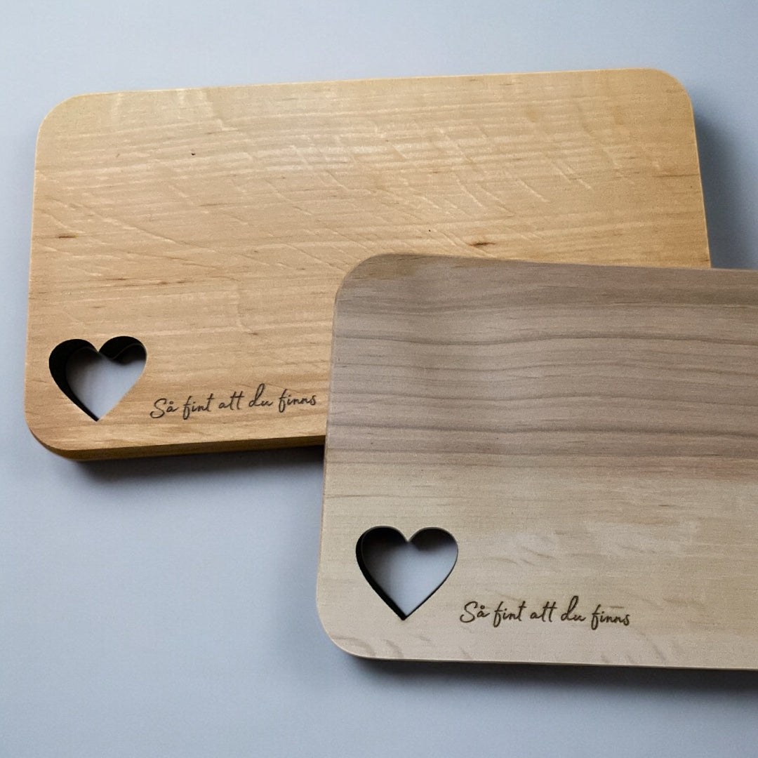 Cutting board alder FSC® "heart"
