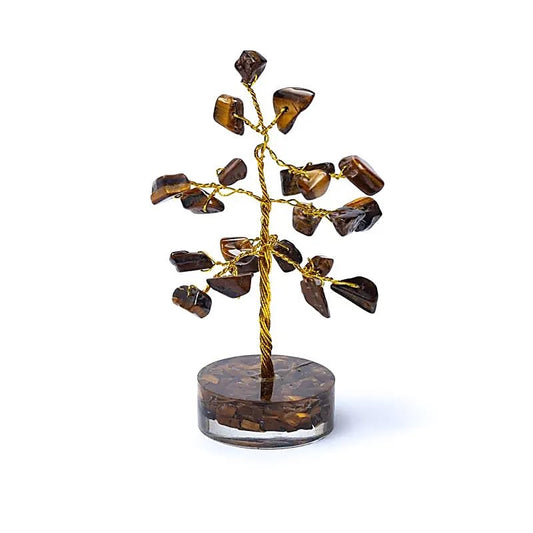 Ädelstenträd – 80 mm "Tigeröga"