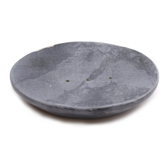 Gray soapstone soap dish