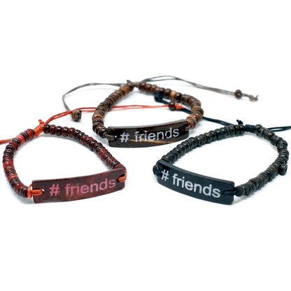 Friendship bracelet "Friends" – Coconut