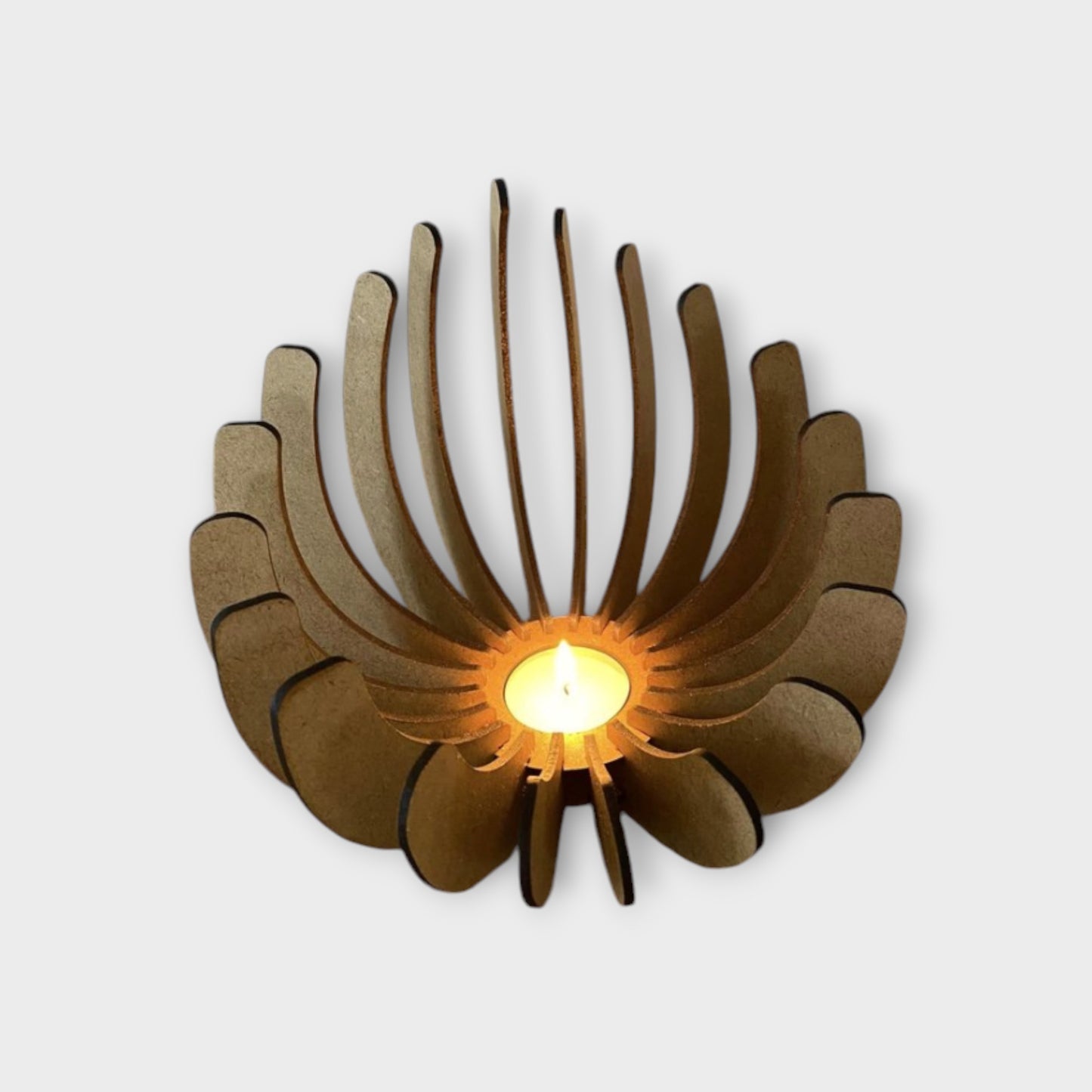 Lattenkerzenhalter aus MDF oder Sperrholz