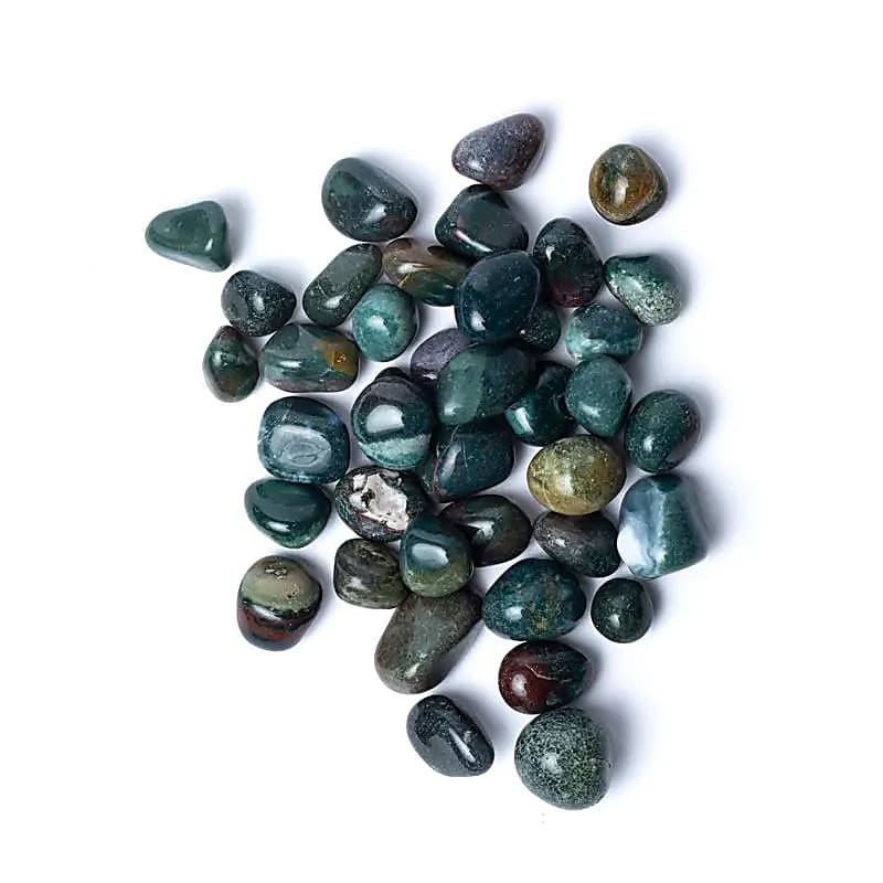 Heliotrope (blodsten), A-kvalitet - Trumlade stenar