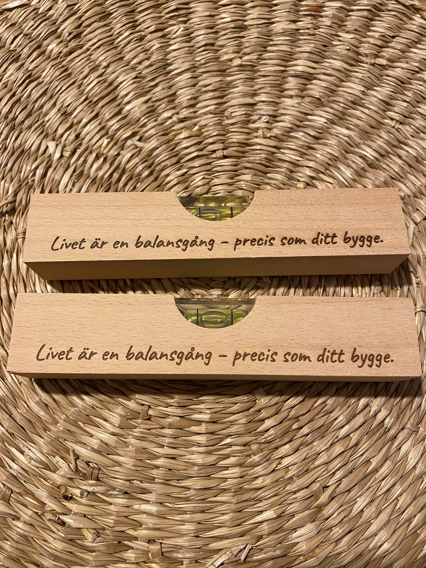 Mini-vattenpass personligt graverad