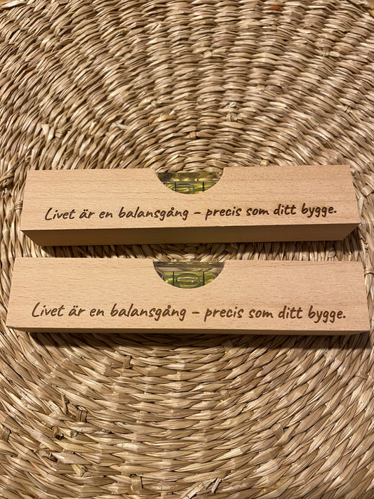 Mini-vattenpass personligt graverad