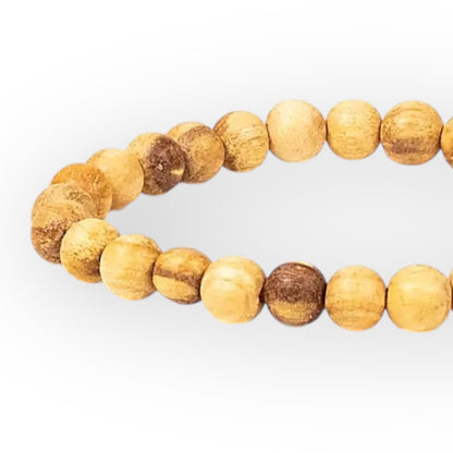 Palo Santo Bracelet, round beads - Size "S"