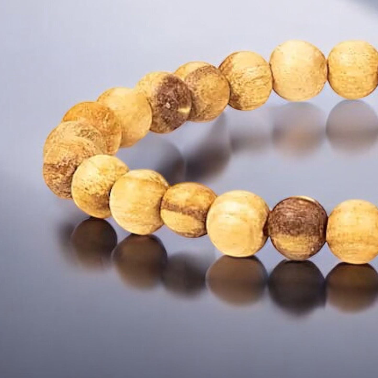 Palo Santo Bracelet, round beads - Size "S"