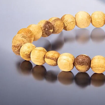 Palo Santo Bracelet, round beads - Size "S"