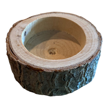 Teelichthalter aus Holz – aus Baumstämmen