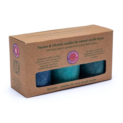 Stearinljus-set "OCEAN" i 3-pack ”Yogi & Yogini"