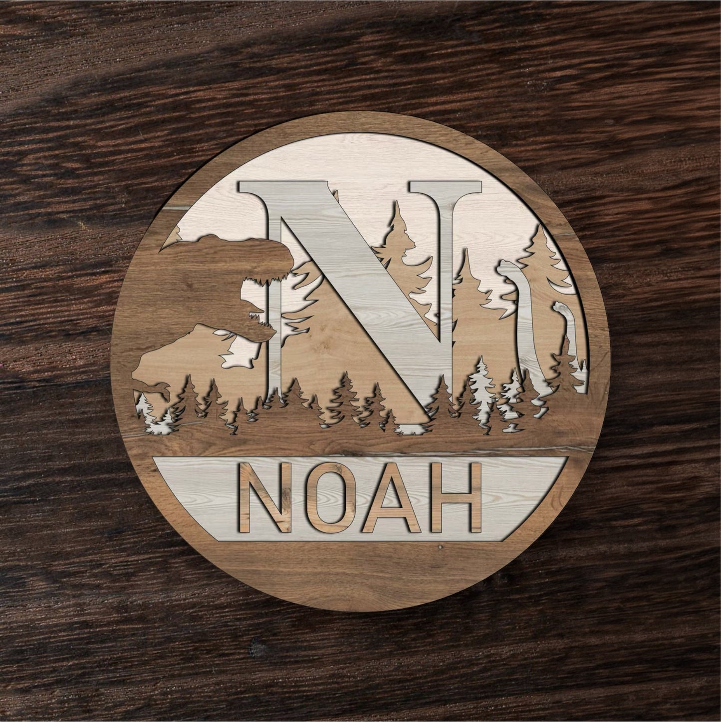 Namensschild „Hej Jurassic“